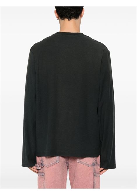 t-shirt logo relaxed fit unisex nera ACNE STUDIOS | CL0197BM0